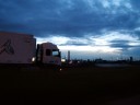 0 - pôr-do-sol, caminhão - Avenida dos Estados, São Paulo