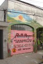 Cleuza Maria Silvestre, - pintura fachada Rock´n Roupas, cachorra Rebecca - Casa Josepha, São Caetano do Sul